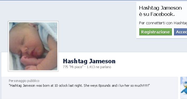 Hashtag Jameson su Facebook